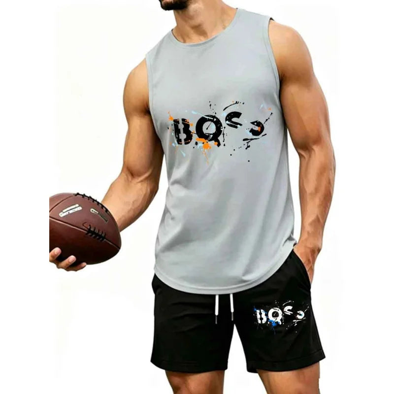 Ensemble 2 Pièces Homme – Tank Top Graffiti & Short Streetwear