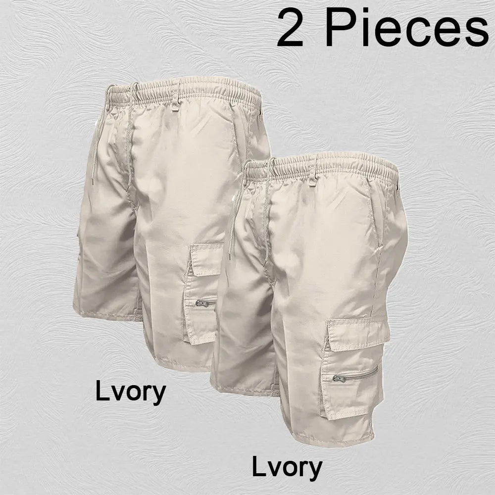 Short Cargo Homme – Grande Poche Sport Décontracté Grande Taille