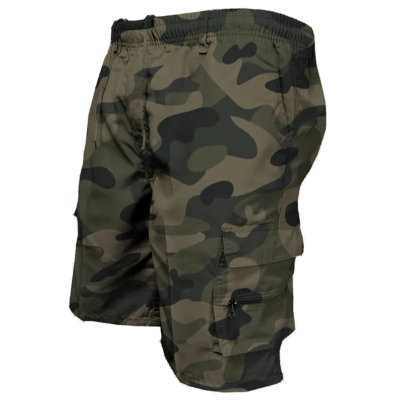 Short Cargo Homme – Grande Poche Sport Décontracté Grande Taille