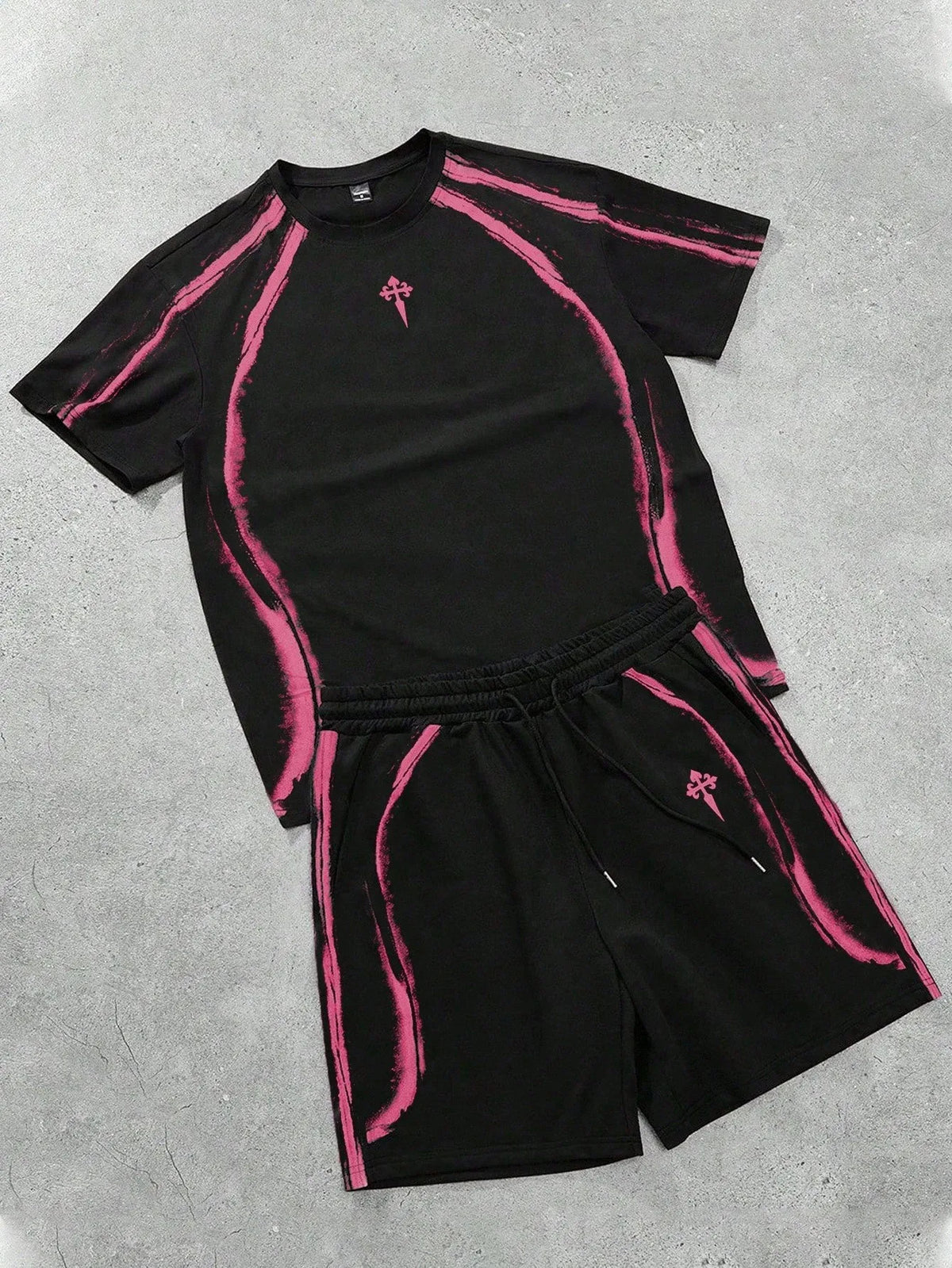 Ensemble T-shirt & Short 3D Print – Streetwear Été