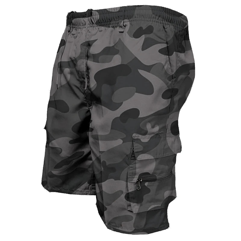 Short Cargo Homme – Grande Poche Sport Décontracté Grande Taille