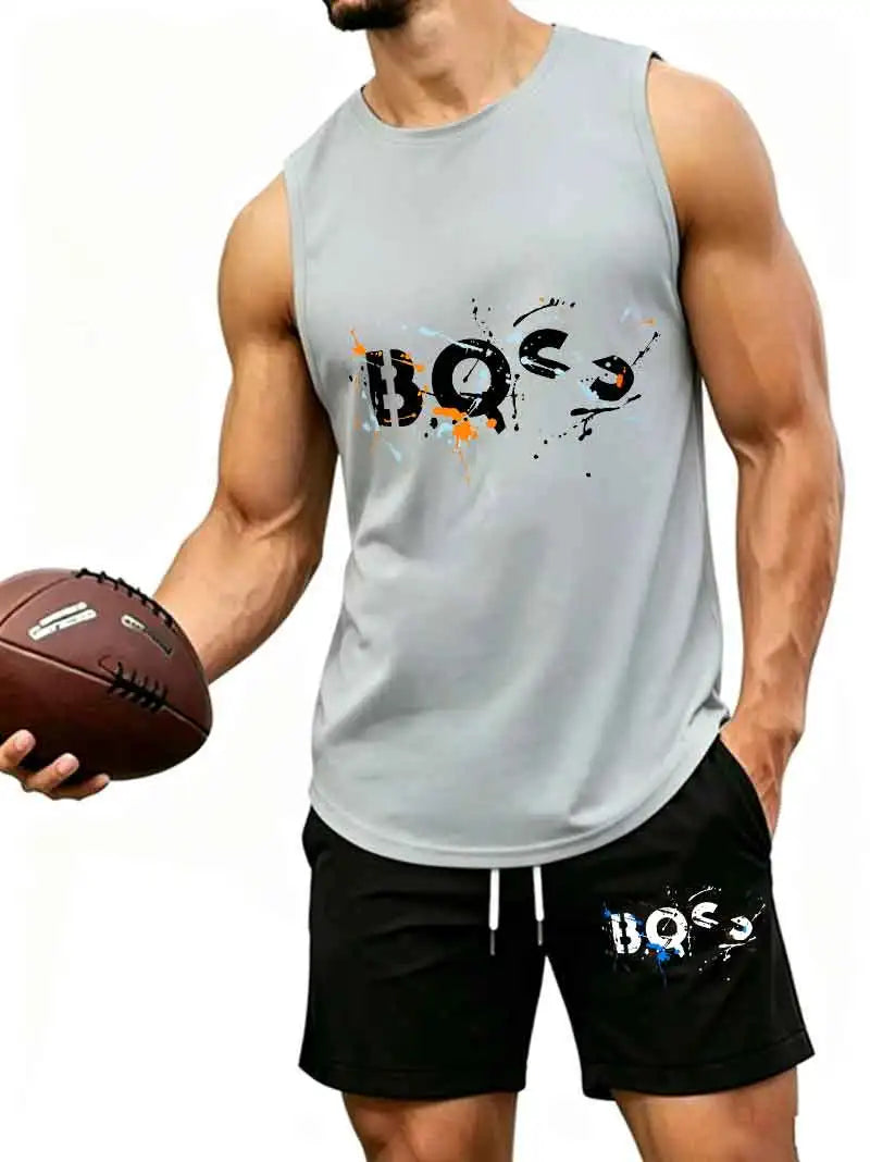 Ensemble 2 Pièces Homme – Tank Top Graffiti & Short Streetwear