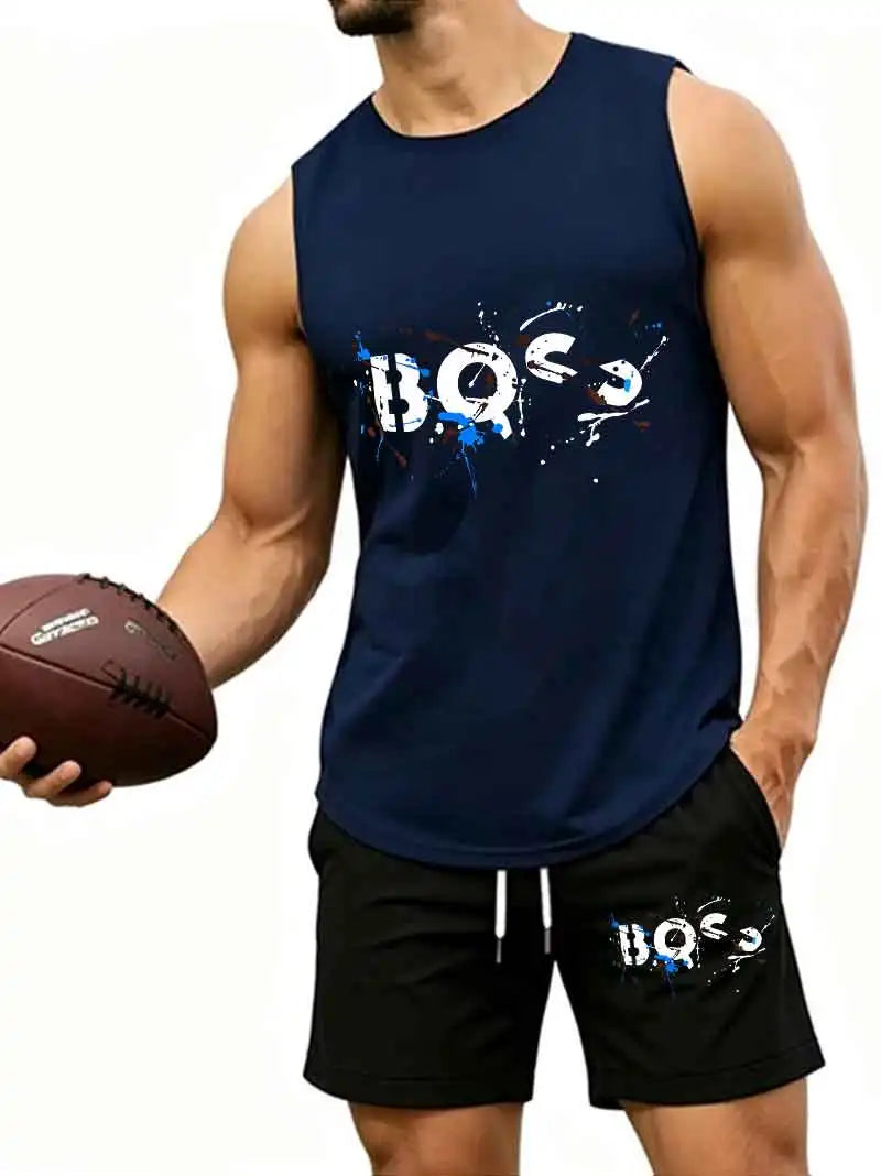 Ensemble 2 Pièces Homme – Tank Top Graffiti & Short Streetwear