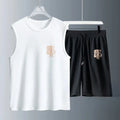 Ensemble 2 Pièces Homme – Débardeur & Short Sport Oversize Blanc