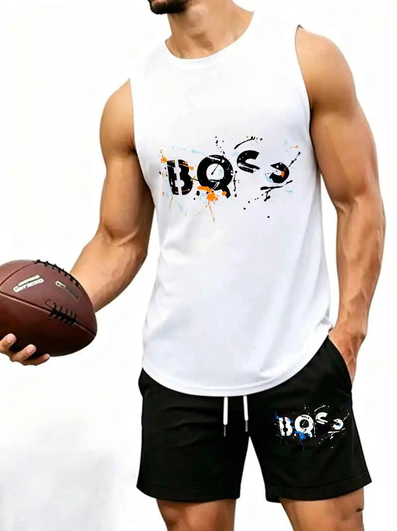Ensemble 2 Pièces Homme – Tank Top Graffiti & Short Streetwear