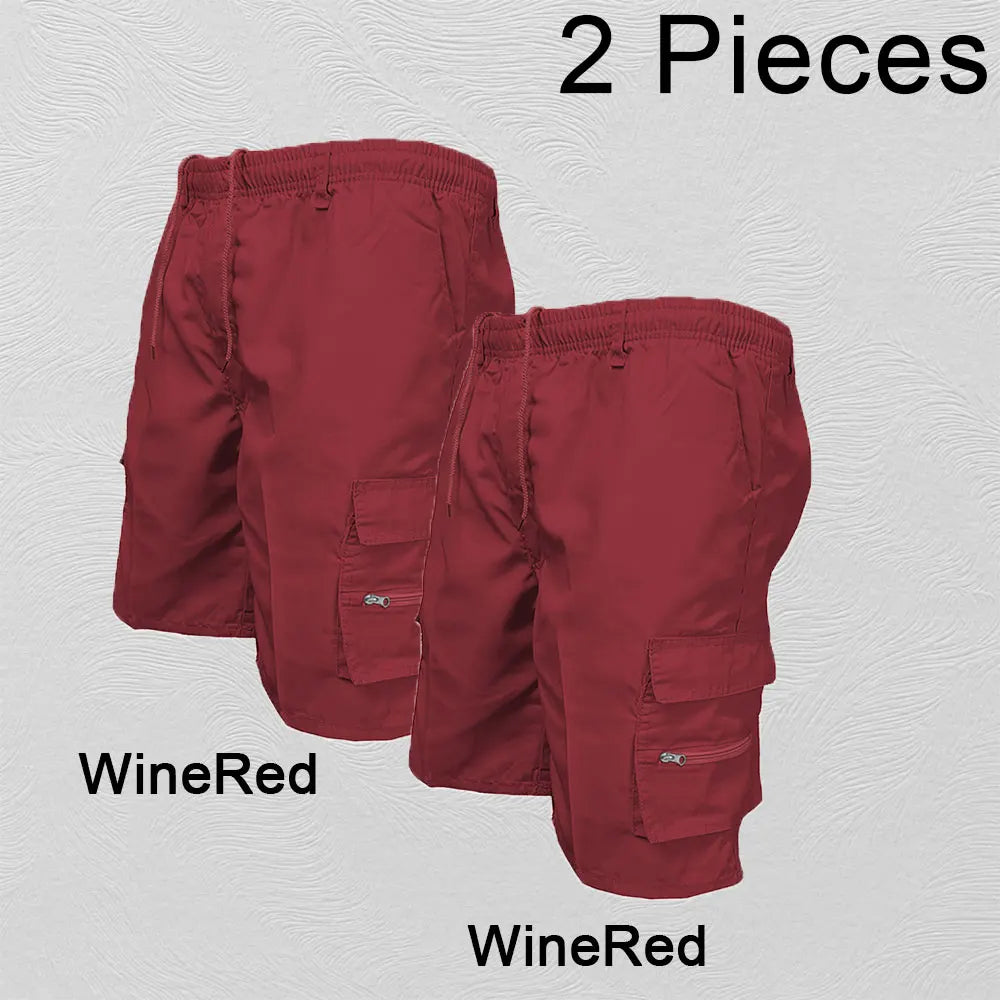 Short Cargo Homme – Grande Poche Sport Décontracté Grande Taille