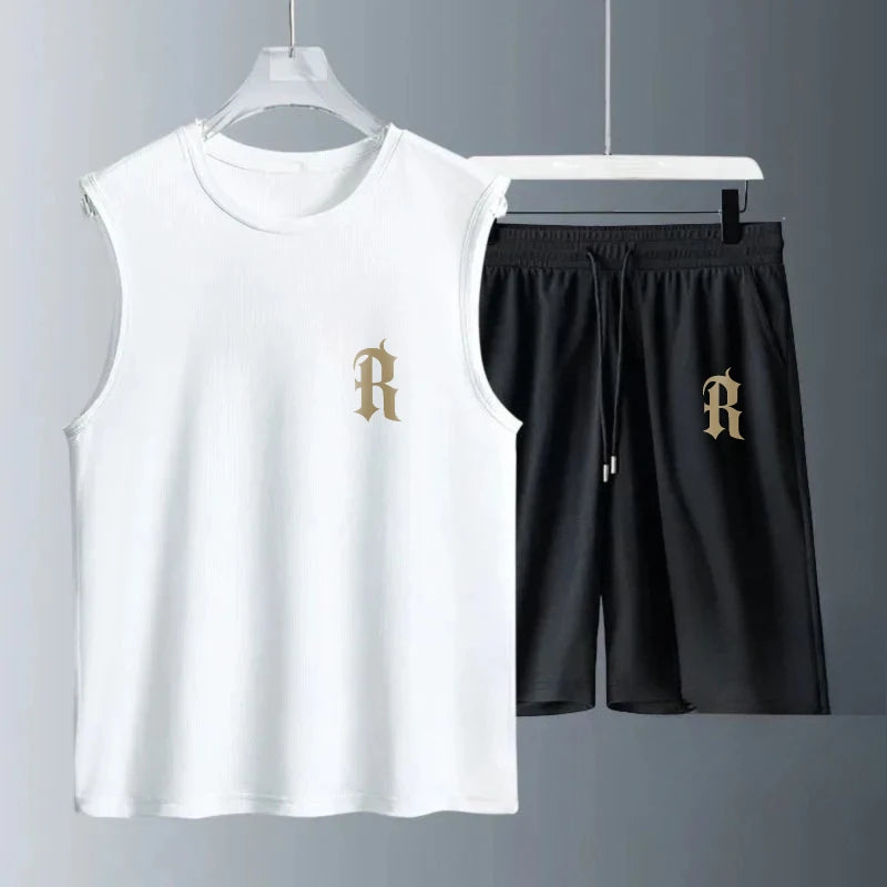 Ensemble 2 Pièces Homme – Débardeur & Short Sport Oversize