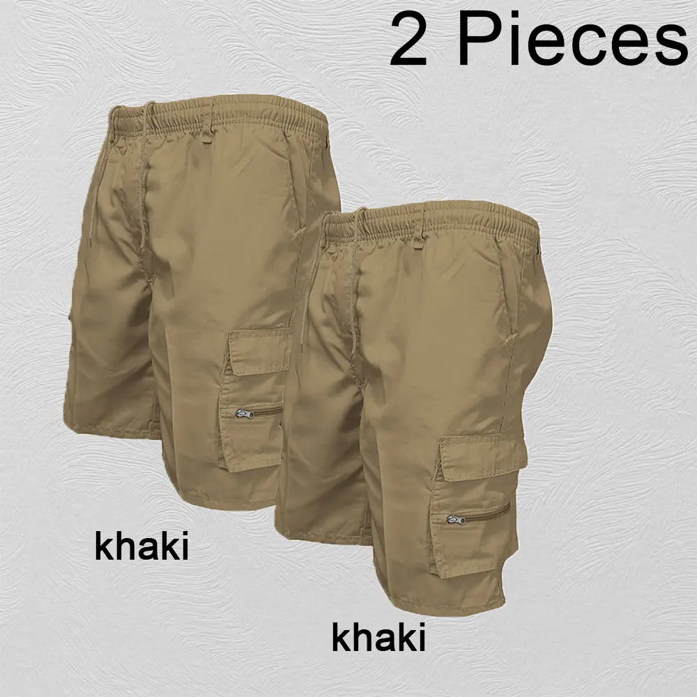 Short Cargo Homme – Grande Poche Sport Décontracté Grande Taille