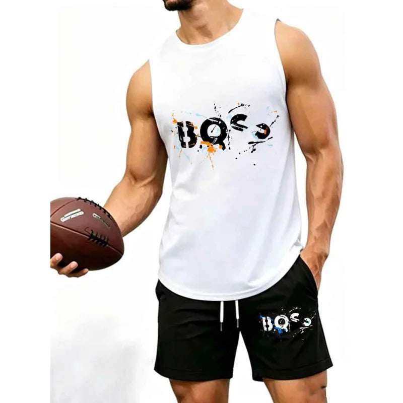 Ensemble 2 Pièces Homme – Tank Top Graffiti & Short Streetwear
