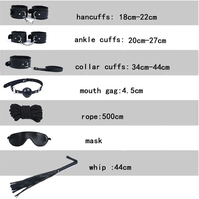 Kit BDSM Femme – Menottes, Fouet & Queue de Renard