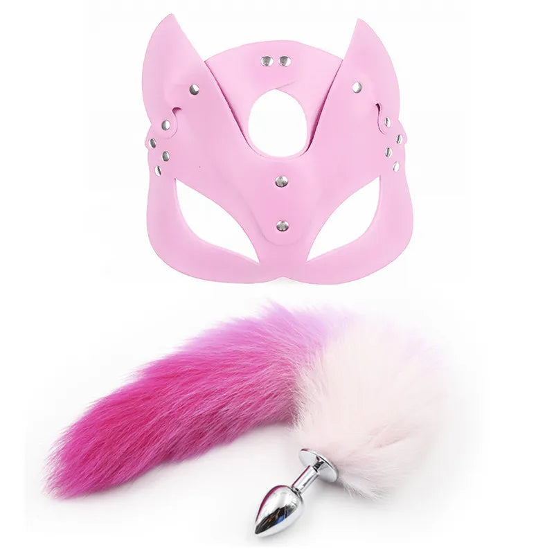 Kit BDSM Femme – Menottes, Fouet & Queue de Renard