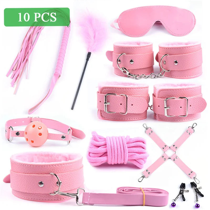 Kit BDSM Femme – Menottes, Fouet & Queue de Renard