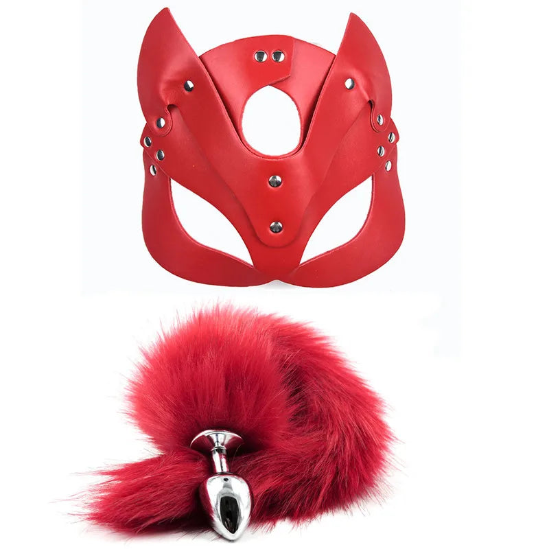 Kit BDSM Femme – Menottes, Fouet & Queue de Renard