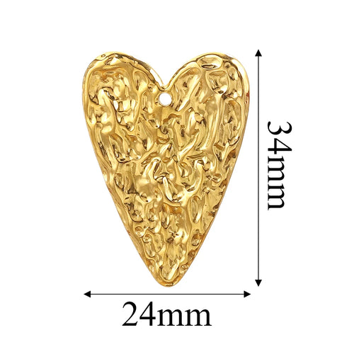 Charms Acier Inoxydable Doré & Argenté – Pendentifs DIY Bijoux Collier Boucles d’Oreilles (Lot de 5)
