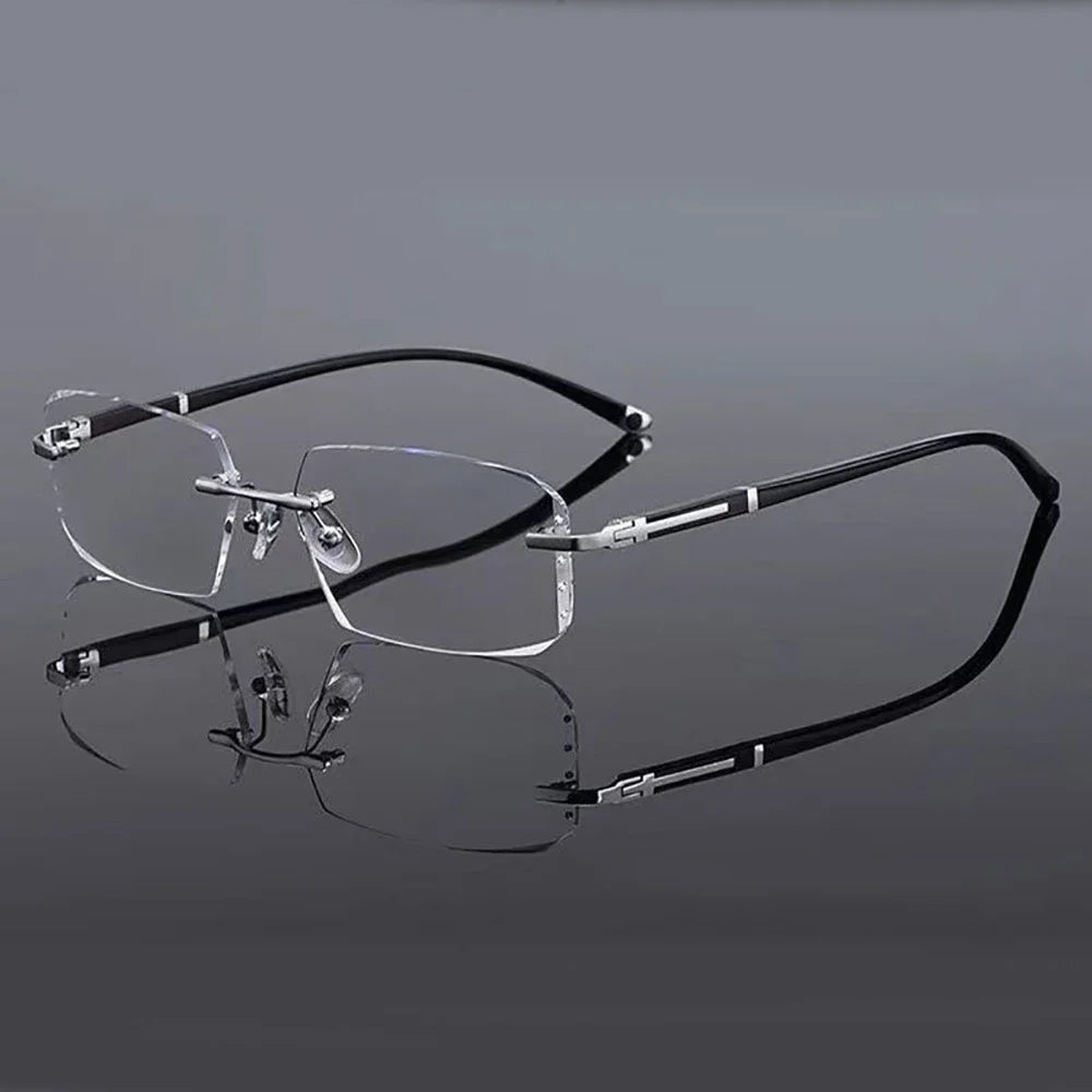 Lunettes de Lecture Presbytes Sans Monture – Verres HD Anti-Lumière Bleue, Anti-Fatigue