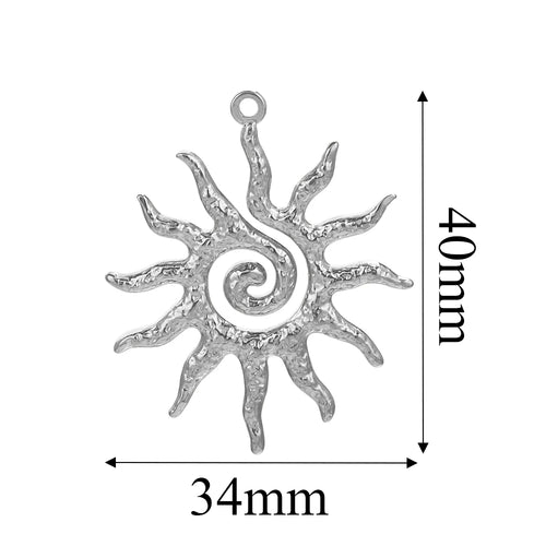 Charms Acier Inoxydable Doré & Argenté – Pendentifs DIY Bijoux Collier Boucles d’Oreilles (Lot de 5)