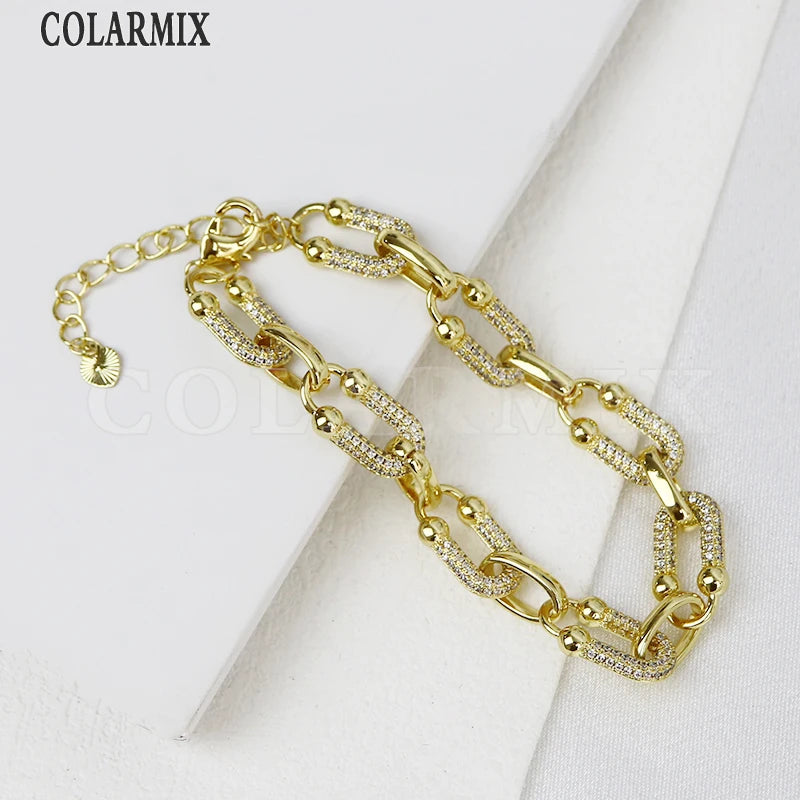 Collier & Bracelet Chaîne Figaro Plaqué Or 18 Carats — Style Classique & Intemporel