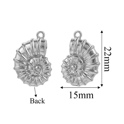 Charms Acier Inoxydable Doré & Argenté – Pendentifs DIY Bijoux Collier Boucles d’Oreilles (Lot de 5)