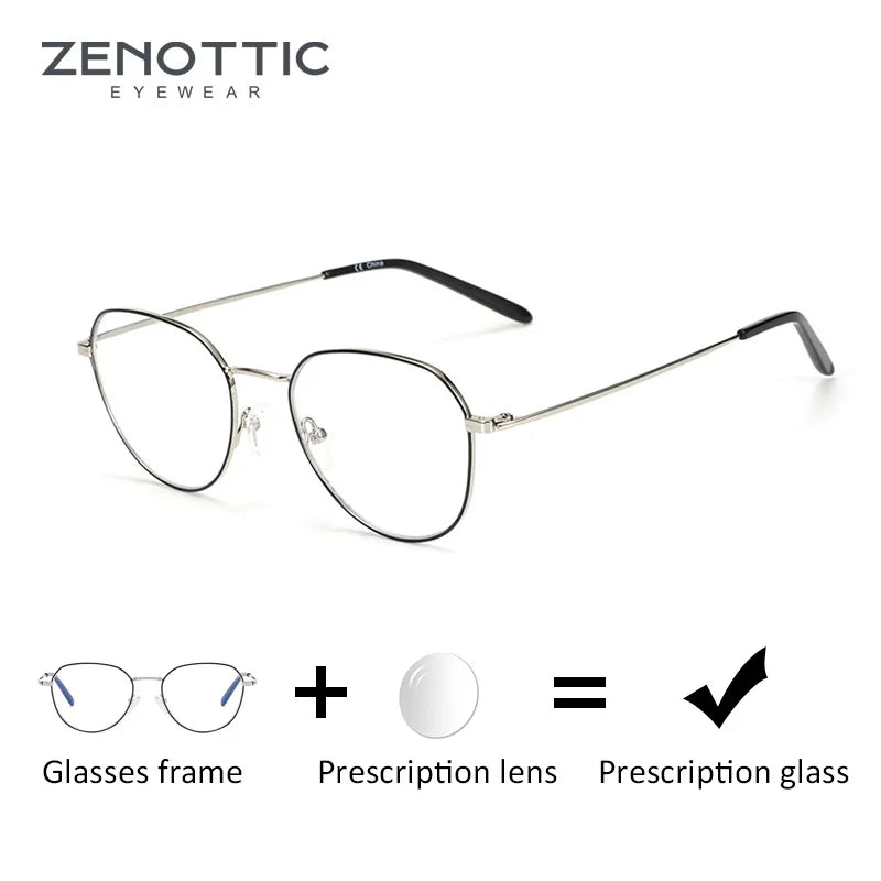 Lunettes de Vue Correctrices Rondes – Verres Sur Mesure, Simple Vision ou Progressifs