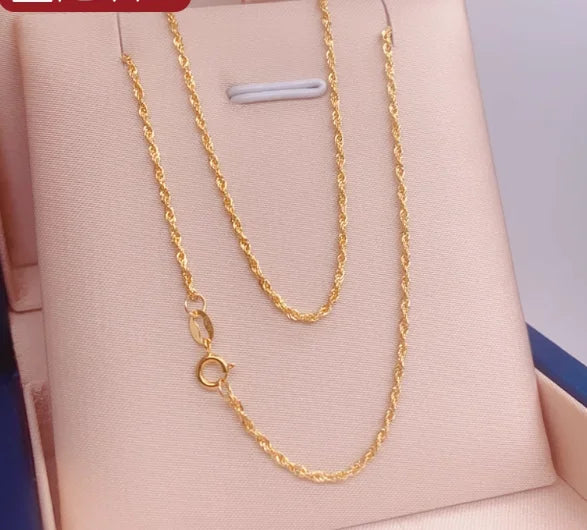 : Collier Choker Chaîne Dorée & Pompons Orange — Style Bohème Chic