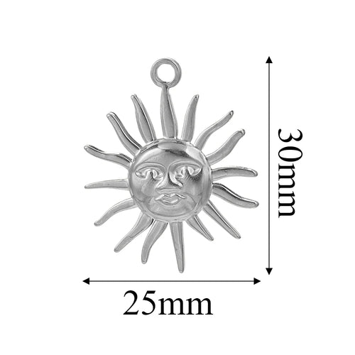 Charms Acier Inoxydable Doré & Argenté – Pendentifs DIY Bijoux Collier Boucles d’Oreilles (Lot de 5)