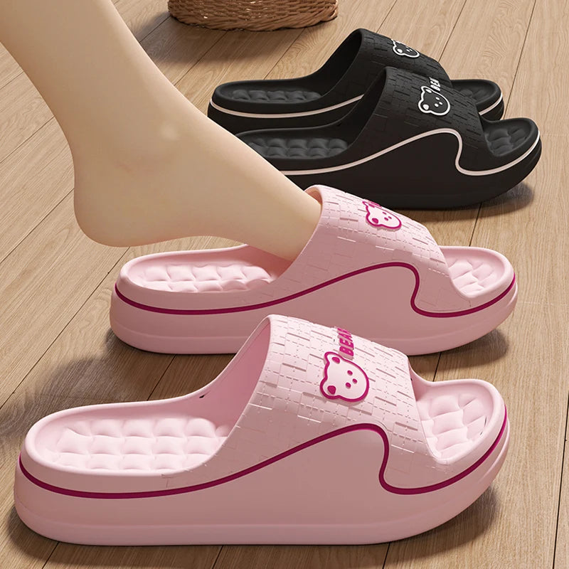 Chaussons EVA Cartoon Femme – Sandales Maison Salle de Bain Mignons