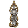 chaînes pendentif guerrier chinoise antique -bijou traditionelle