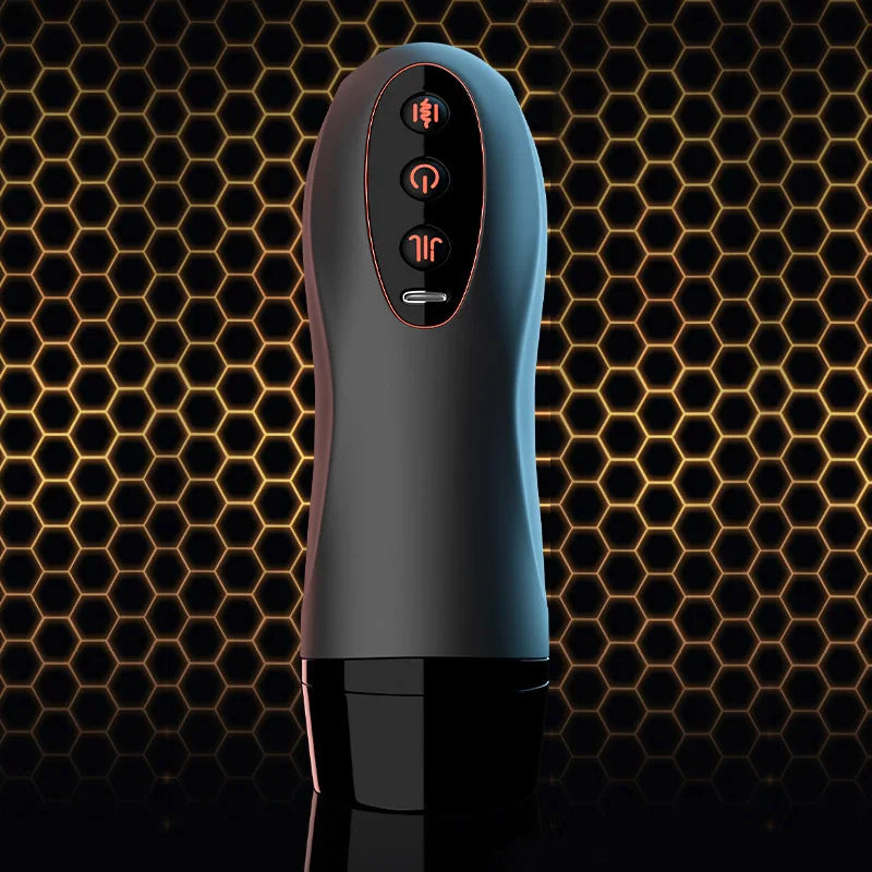 Masturbateur Masculin Chauffant – Succion, Vibration & Va-et-Vient