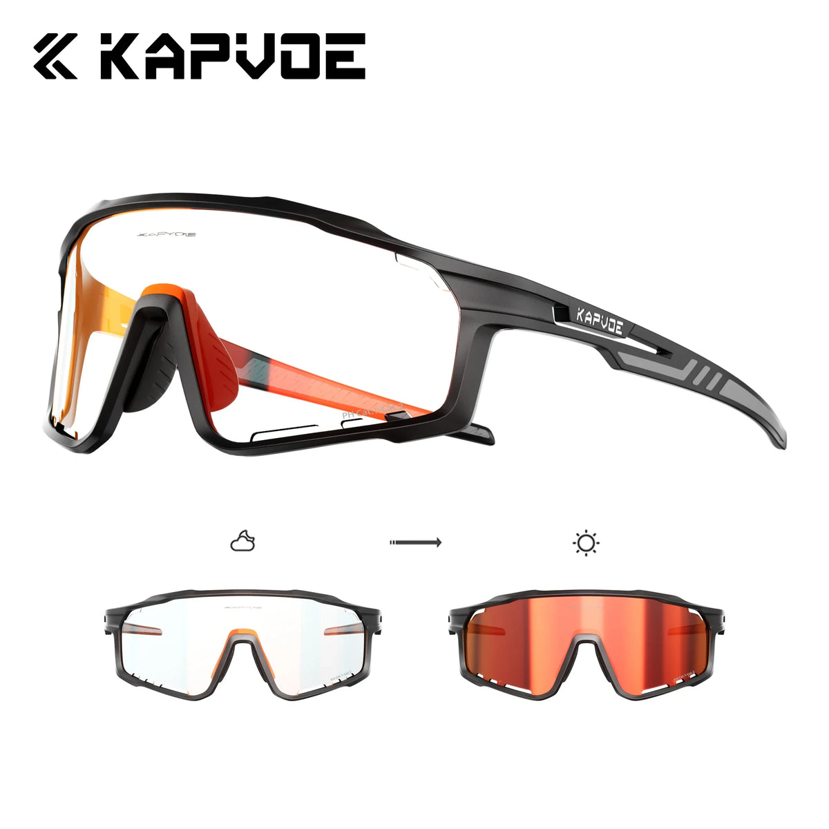 Lunettes Sport Photochromiques – UV400 Cyclisme & Outdoor