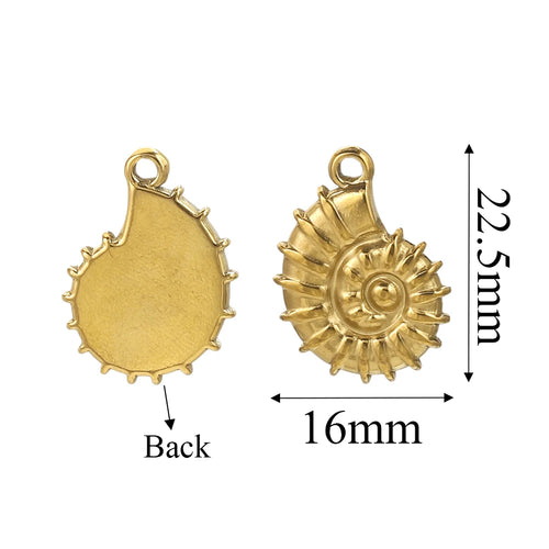 Charms Acier Inoxydable Doré & Argenté – Pendentifs DIY Bijoux Collier Boucles d’Oreilles (Lot de 5)