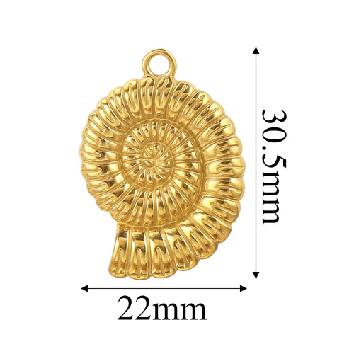 Charms Acier Inoxydable Doré & Argenté – Pendentifs DIY Bijoux Collier Boucles d’Oreilles (Lot de 5)