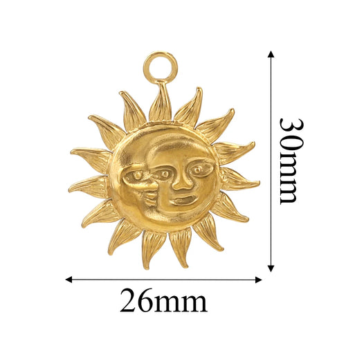 Charms Acier Inoxydable Doré & Argenté – Pendentifs DIY Bijoux Collier Boucles d’Oreilles (Lot de 5)