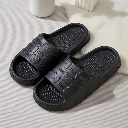 Chaussons Cartoon Ours Femme – Doux Imprimé Mignon Été Maison