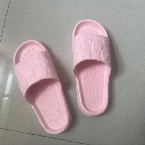 Chaussons Cartoon Ours Femme – Doux Imprimé Mignon Été Maison