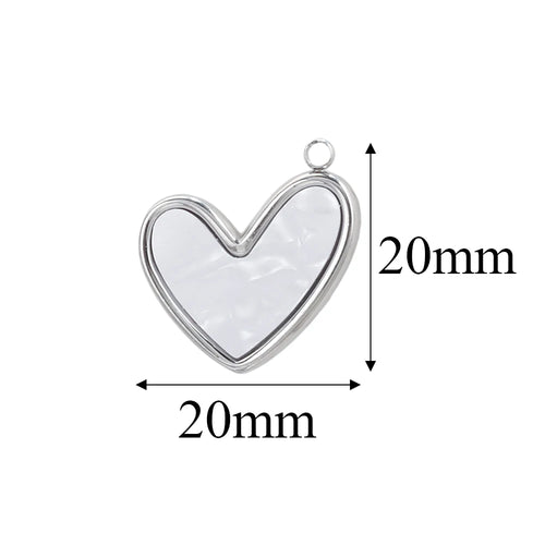Charms Acier Inoxydable Doré & Argenté – Pendentifs DIY Bijoux Collier Boucles d’Oreilles (Lot de 5)