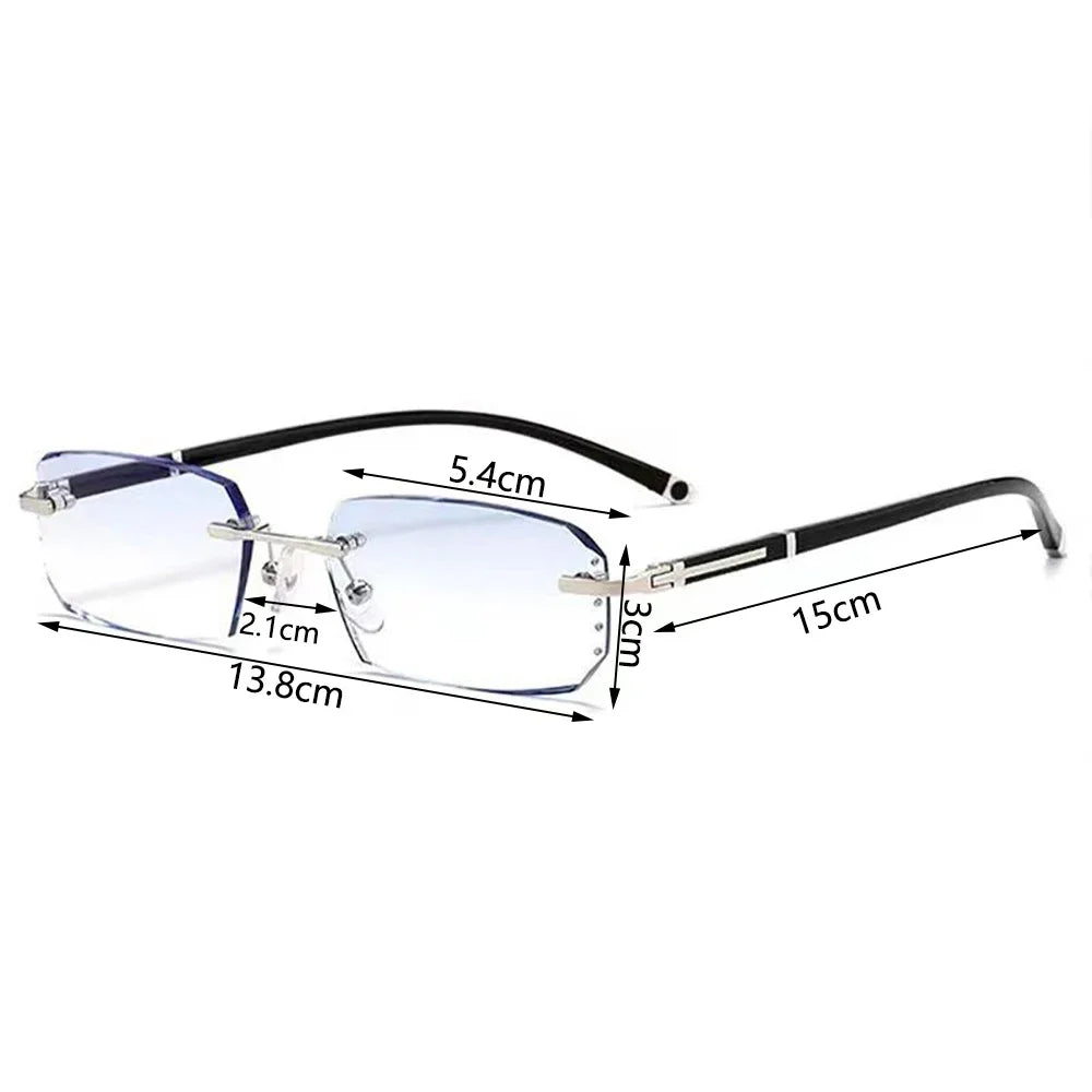 Lunettes de Lecture Presbytes Sans Monture – Verres HD Anti-Lumière Bleue, Anti-Fatigue