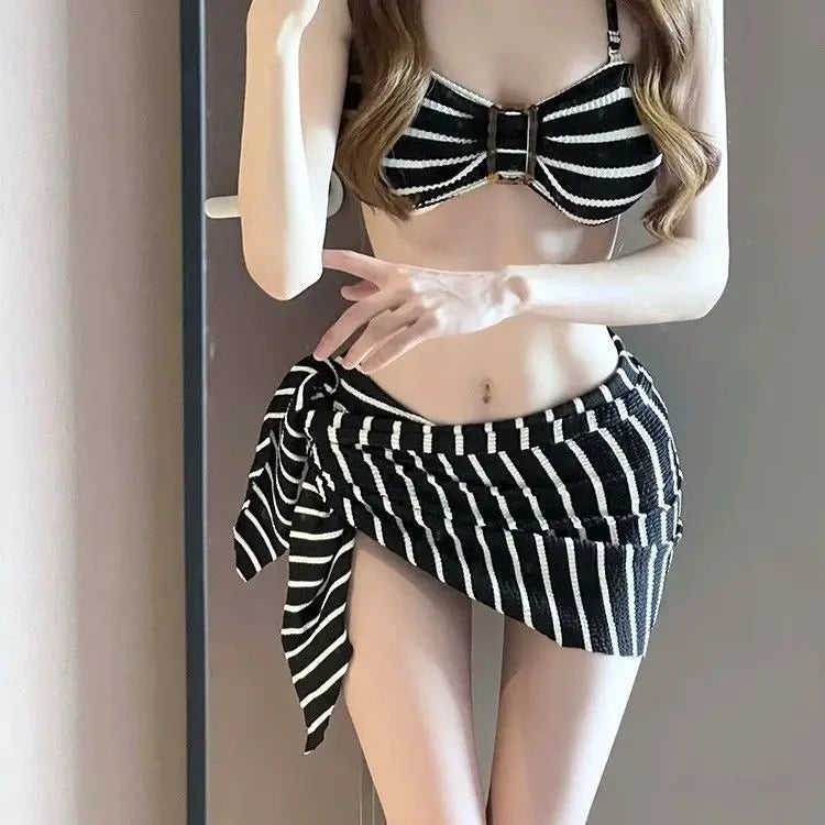 Womens Bathing Suit 2026 Summer Vacation Swimwear Stripe Two Piece