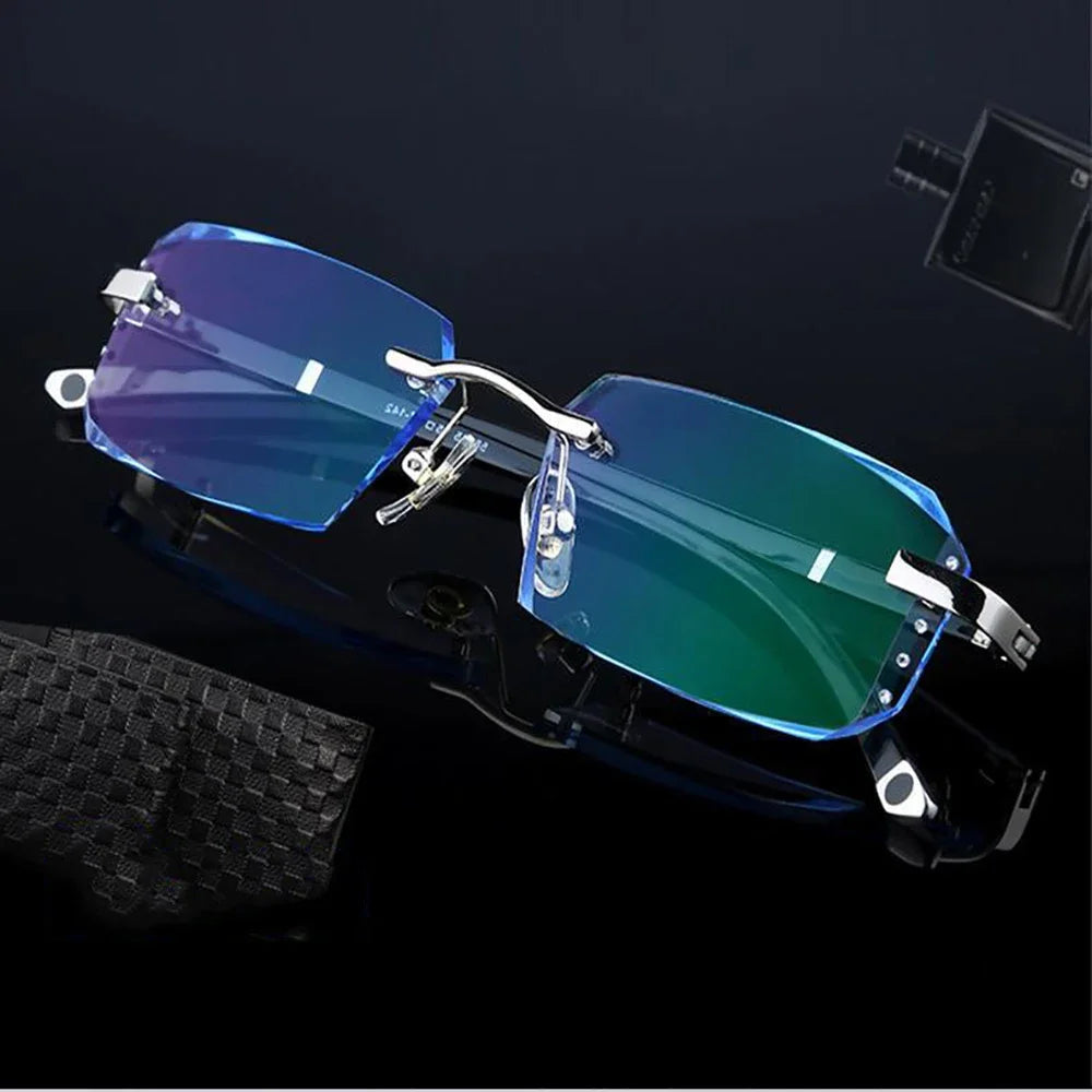 Lunettes de Lecture Presbytes Sans Monture – Verres HD Anti-Lumière Bleue, Anti-Fatigue