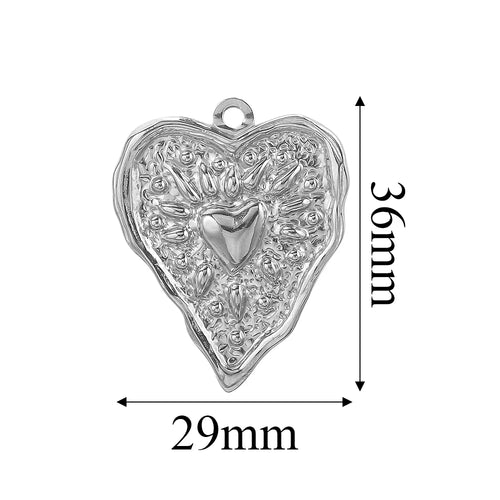 Charms Acier Inoxydable Doré & Argenté – Pendentifs DIY Bijoux Collier Boucles d’Oreilles (Lot de 5)