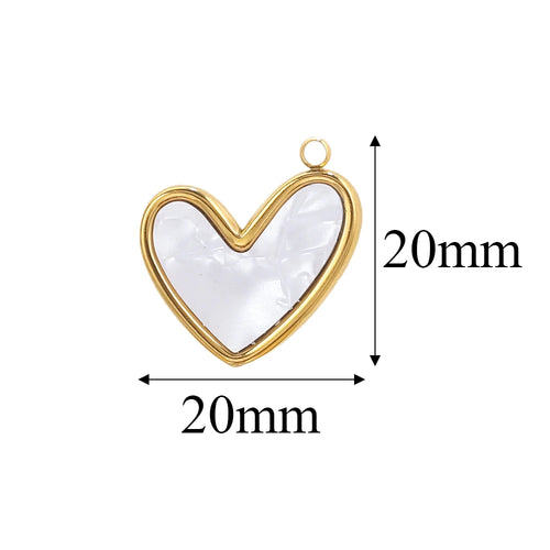 Charms Acier Inoxydable Doré & Argenté – Pendentifs DIY Bijoux Collier Boucles d’Oreilles (Lot de 5)