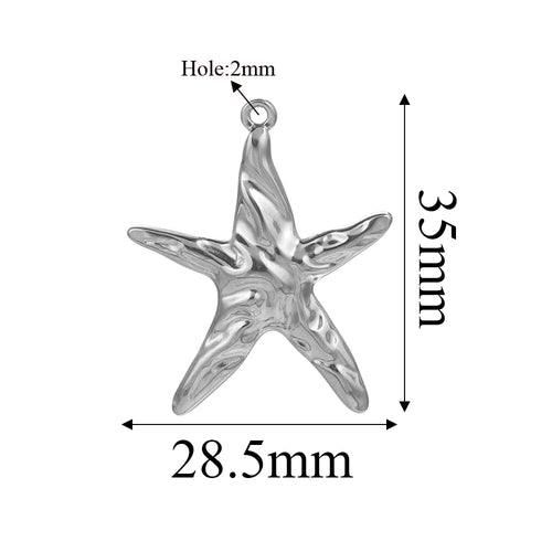 Charms Acier Inoxydable Doré & Argenté – Pendentifs DIY Bijoux Collier Boucles d’Oreilles (Lot de 5)
