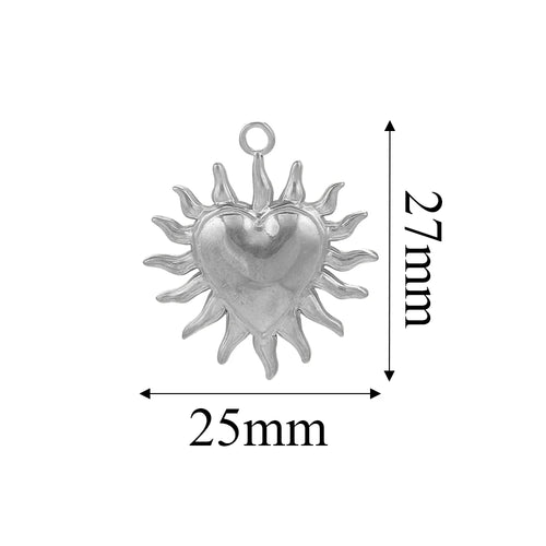 Charms Acier Inoxydable Doré & Argenté – Pendentifs DIY Bijoux Collier Boucles d’Oreilles (Lot de 5)