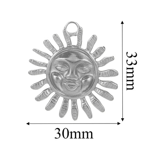 Charms Acier Inoxydable Doré & Argenté – Pendentifs DIY Bijoux Collier Boucles d’Oreilles (Lot de 5)