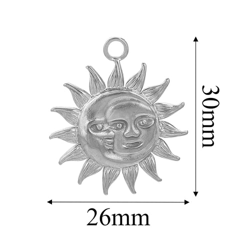 Charms Acier Inoxydable Doré & Argenté – Pendentifs DIY Bijoux Collier Boucles d’Oreilles (Lot de 5)