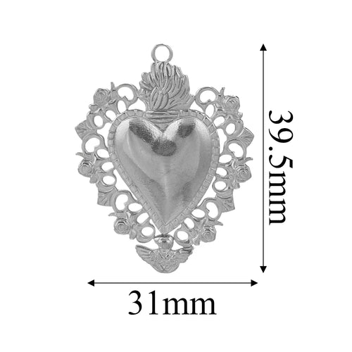 Charms Acier Inoxydable Doré & Argenté – Pendentifs DIY Bijoux Collier Boucles d’Oreilles (Lot de 5)