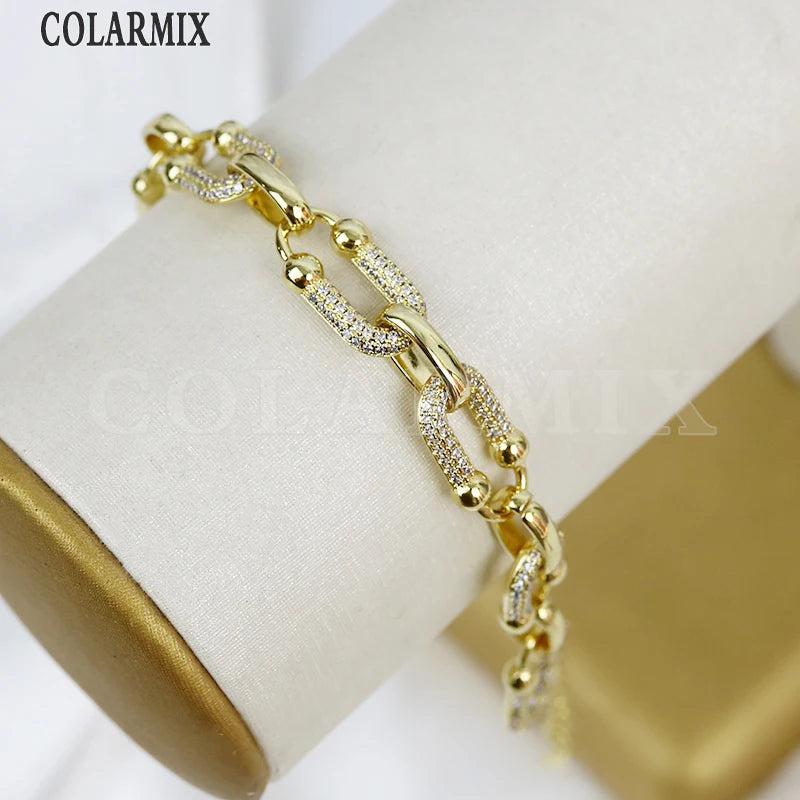 Collier & Bracelet Chaîne Figaro Plaqué Or 18 Carats — Style Classique & Intemporel
