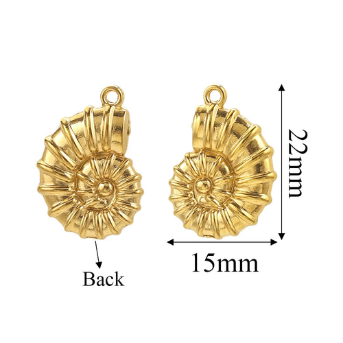 Charms Acier Inoxydable Doré & Argenté – Pendentifs DIY Bijoux Collier Boucles d’Oreilles (Lot de 5)