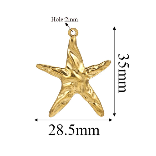 Charms Acier Inoxydable Doré & Argenté – Pendentifs DIY Bijoux Collier Boucles d’Oreilles (Lot de 5)