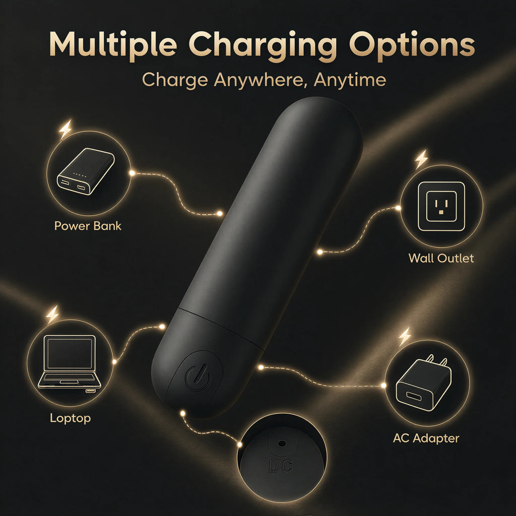Vibromasseur Bullet Rechargeable – 10 Modes, Point G & Clitoris