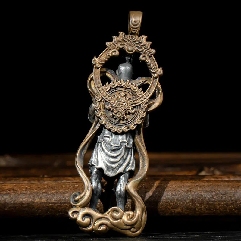 chaînes pendentif guerrier chinoise antique -bijou traditionelle